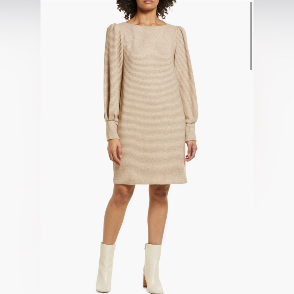 Julia Jordan Puff Sleeve Sweater Dress
